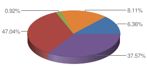 Pie chart from USAspending.gov