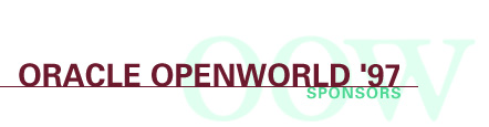 Oracle OpenWorld '97 - Sponsors