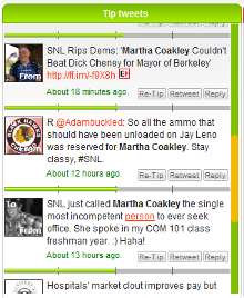 TipTop positive-rated search results for 'Martha Coakley'