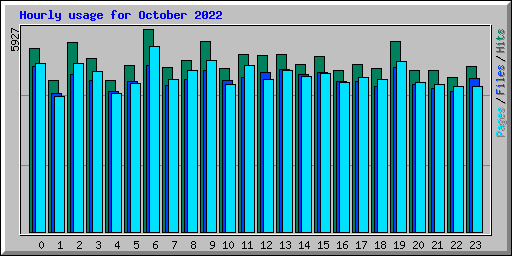 Hourly usage for October 2022