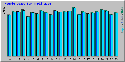 Hourly usage for April 2024