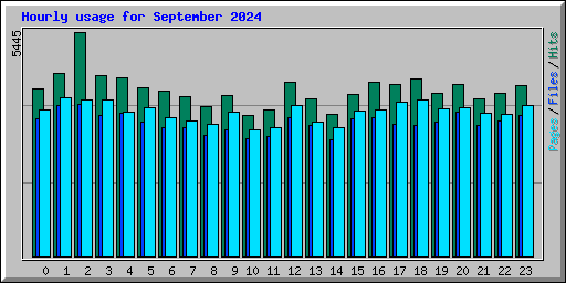 Hourly usage for September 2024